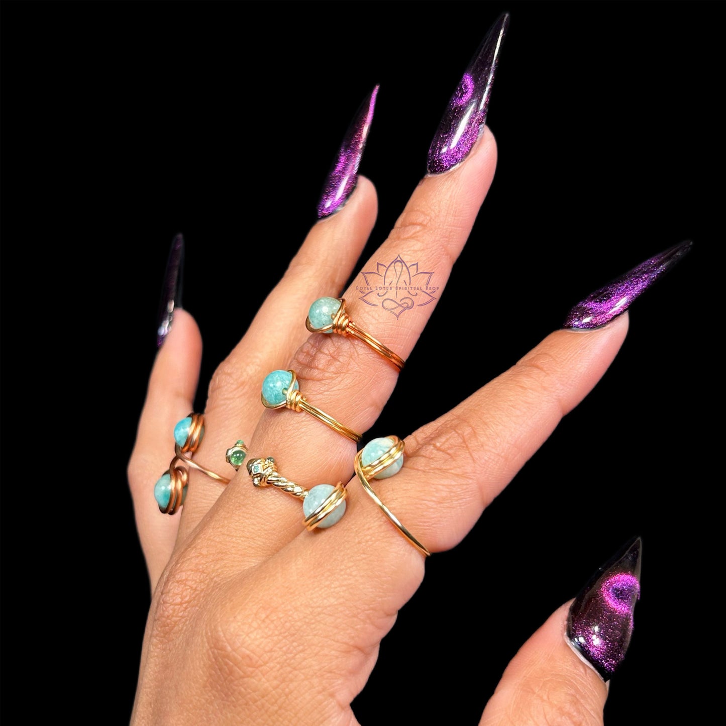 Amazonite Rings