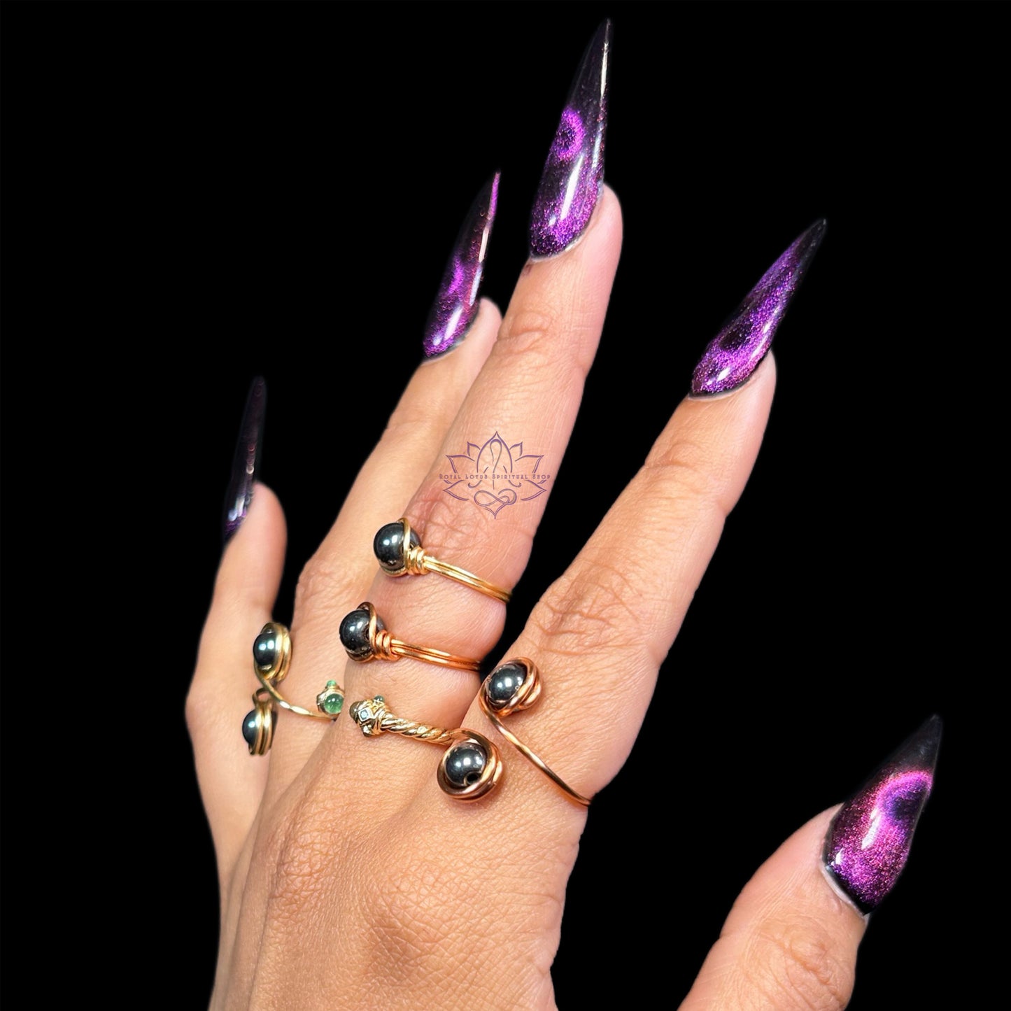Hematite Rings