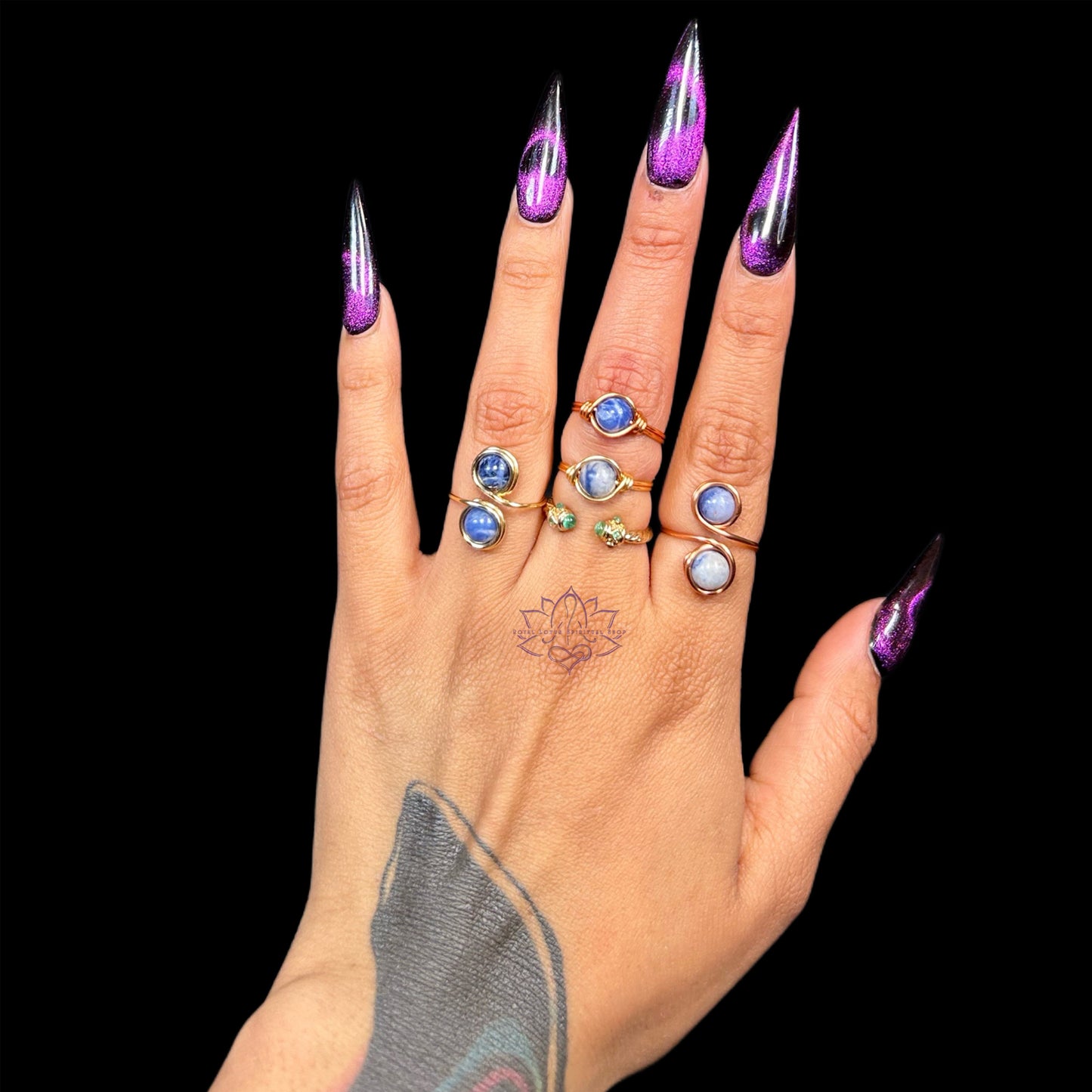 Sodalite Rings