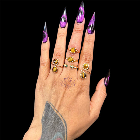 Tiger’s Eye Rings