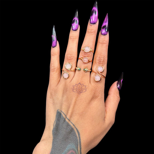 Rose Quartz Rings