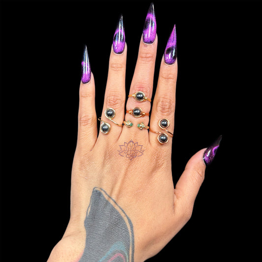 Hematite Rings
