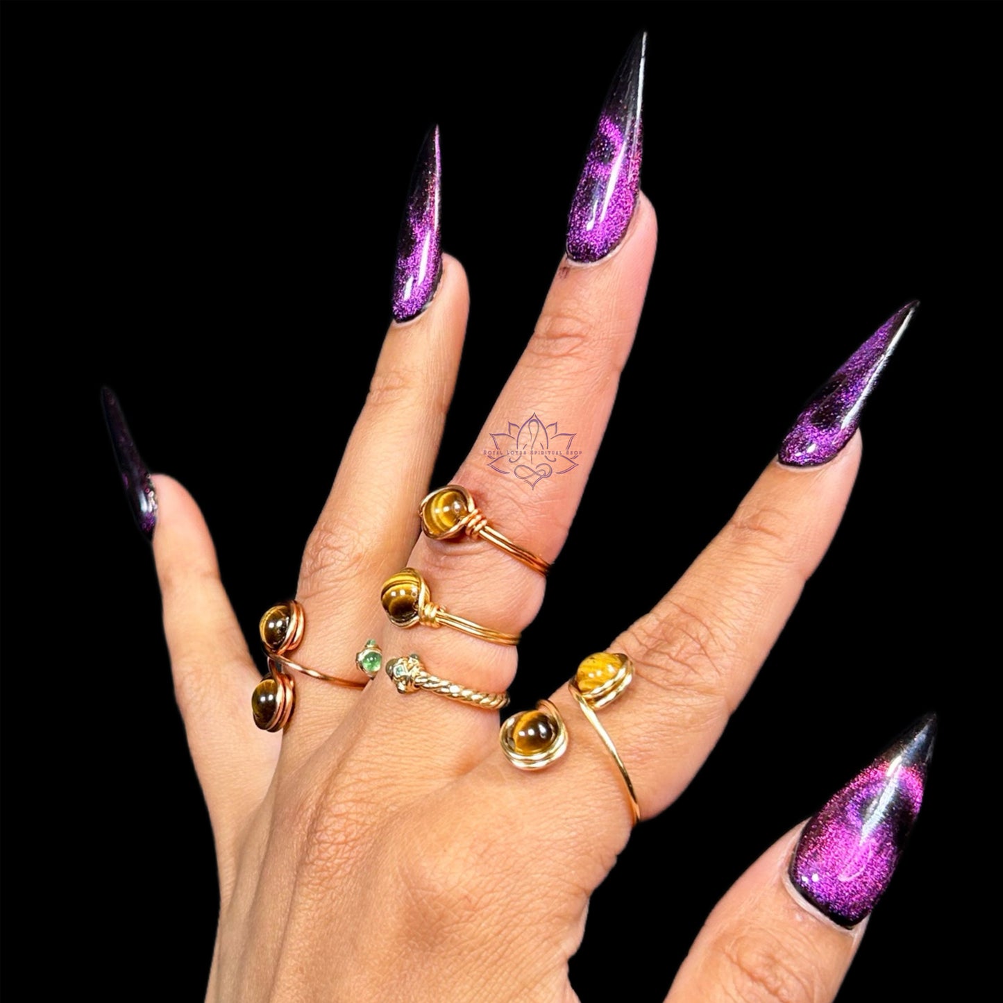 Tiger’s Eye Rings